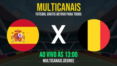 Assista Grátis Espanha x Bélgica Ao Vivo em HD – Online 07/07/25