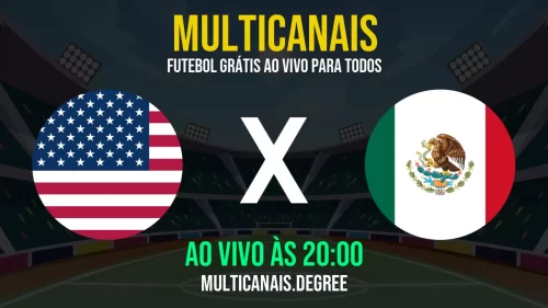 Assista Estados Unidos x México Hoje – Jogo Ao Vivo Online e Gratuito (06 de Julho de 2025)