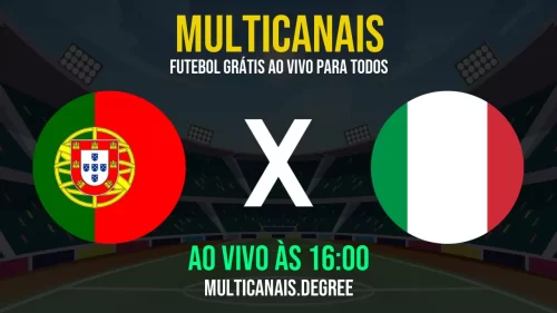 Veja Portugal contra Itália ao Vivo Online – Grátis em HD no Dia 7 de Julho